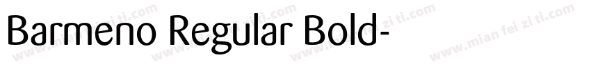 Barmeno Regular Bold字体转换